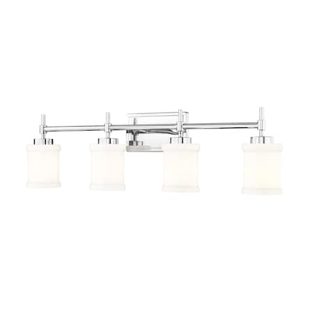Z-Lite Cadoc 4 Light Vanity, 31.5in. W x 9in. H, Chrome 622-4V-CH